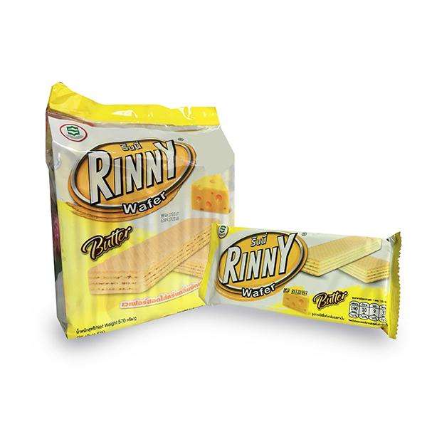 Bánh Xốp Thái Lan Rinny Bơ Butter Wafer (Túi 12 gói x 34g)