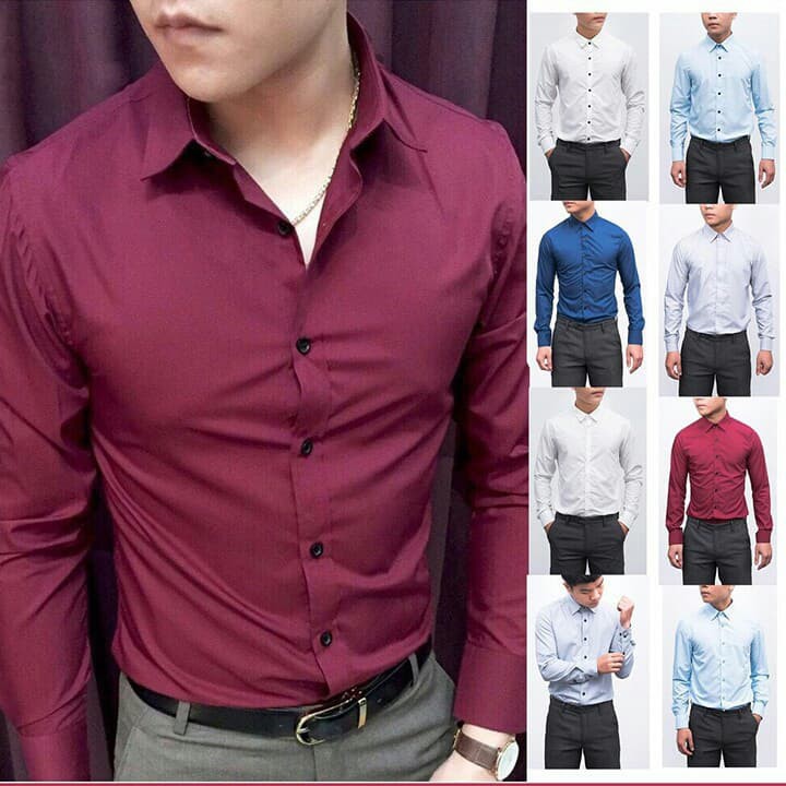 [Chỉ 1 ngày] Sơ mi lụa nhiều màu chống nhăn cao cấp