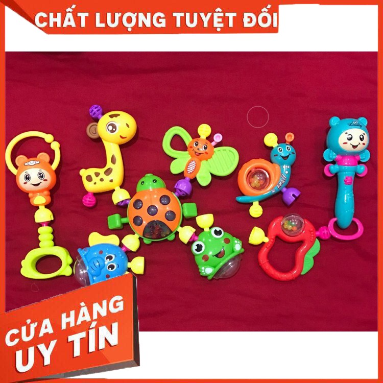 [HOT] XÚC XẮC 10 MÓN TREO KỆ A CHO BÉ[BUÔN SỈ RẺ] (HÀNG CHUẨN GIÁ ĐẸP)