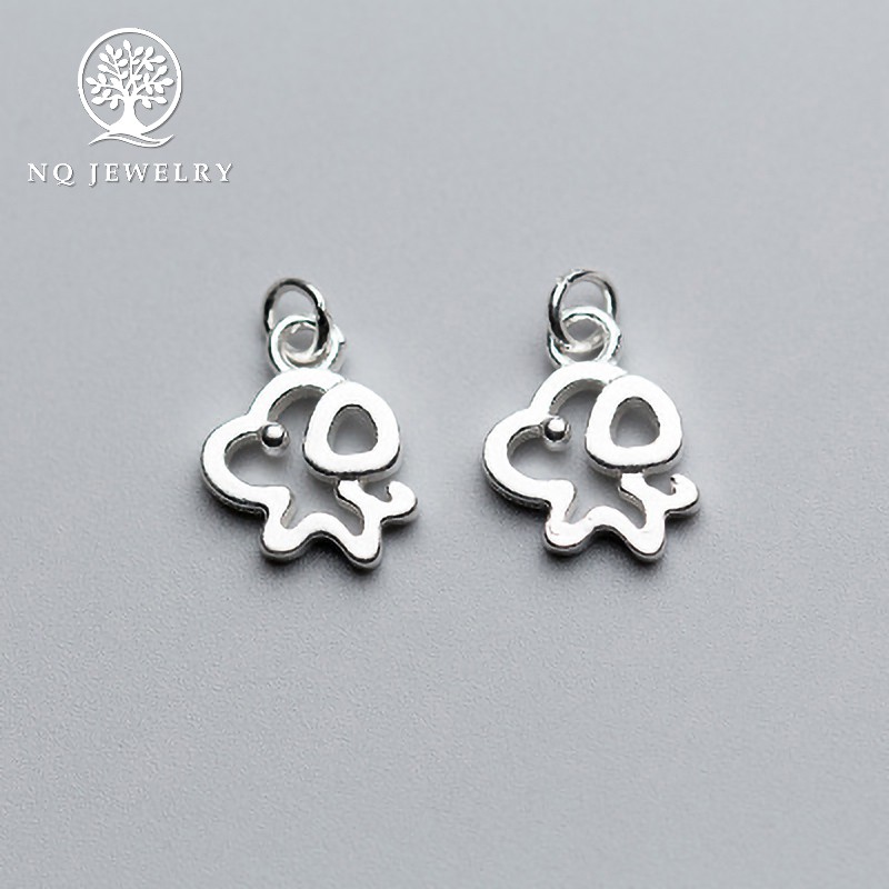 Mặt dây chuyền hình cún con treo - NQ Jewelry