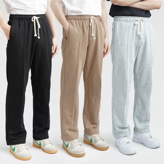 Quần nỉ dài chân cua JAMS unisex ống rộng cạp chun co dãn mềm mịn blank pant