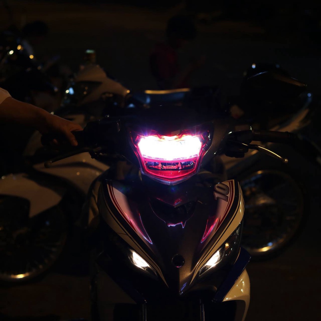 Chóa đèn led EXCITER 150, đèn pha led Ex 150 2 tầng Zhi.pat chính hãng - Bảo Hành 1 Năm