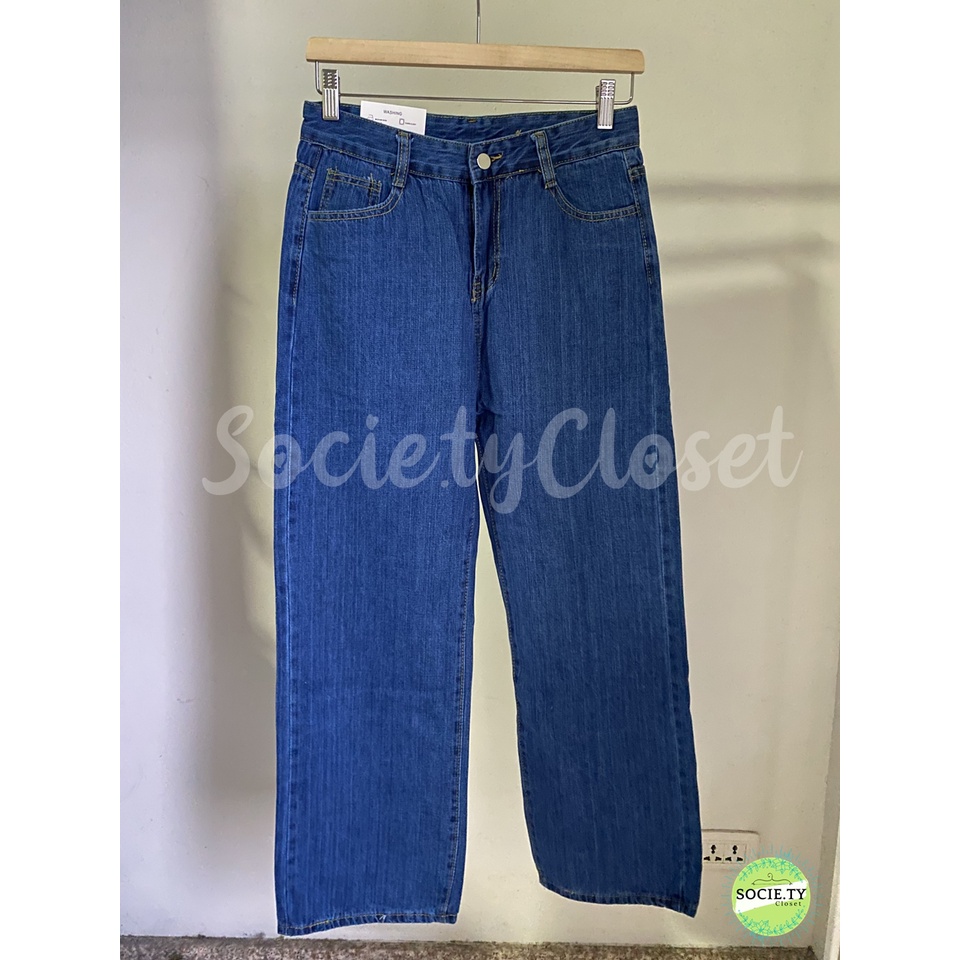 Quần jean ống thẳng cao cấp Socie.tycloset-G24 Màu quần jean
