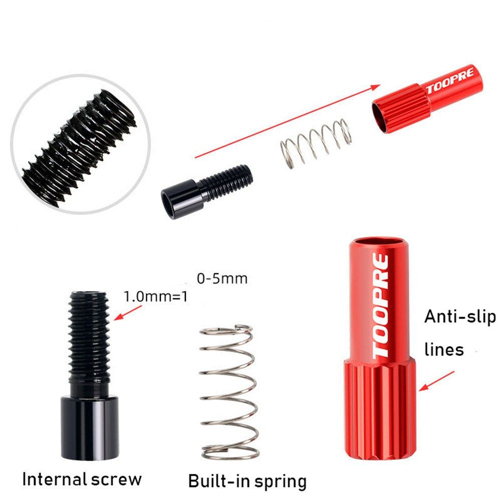 1 / 5 Phụ Kiện Nút Chỉnh Dây Phanh Xe Đạp 3 Màu