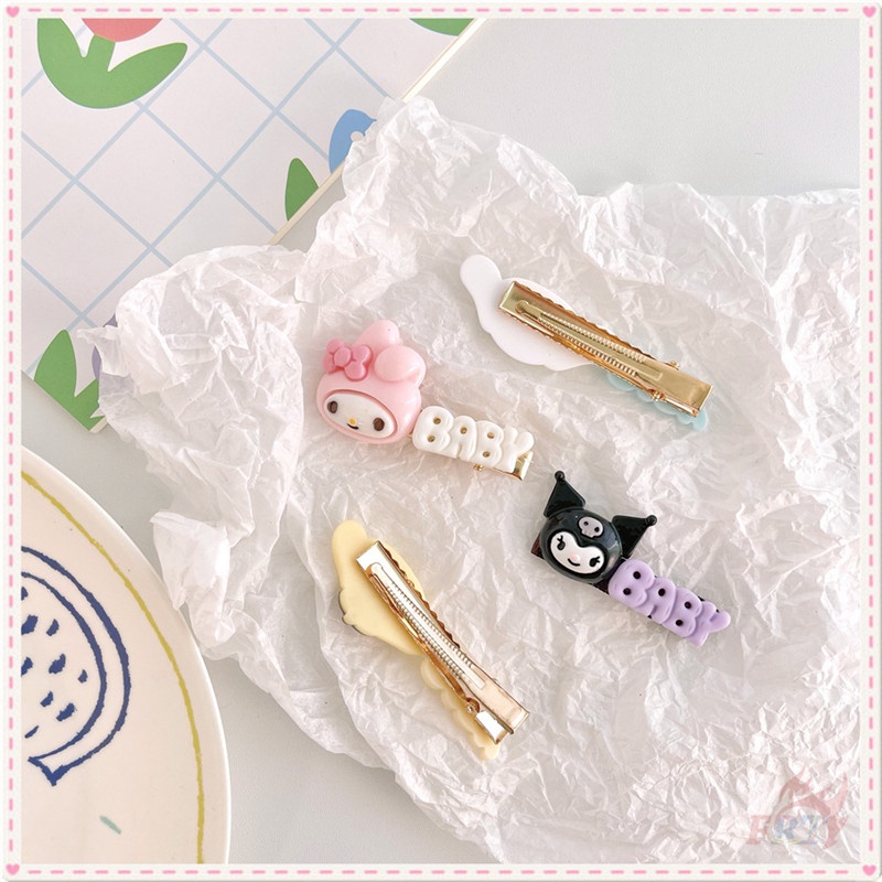 Kẹp tóc hình nhân vật hoạt hình Sanrio Cinnamoroll/ Melody/ Kuromi/ Pom Pom Purin