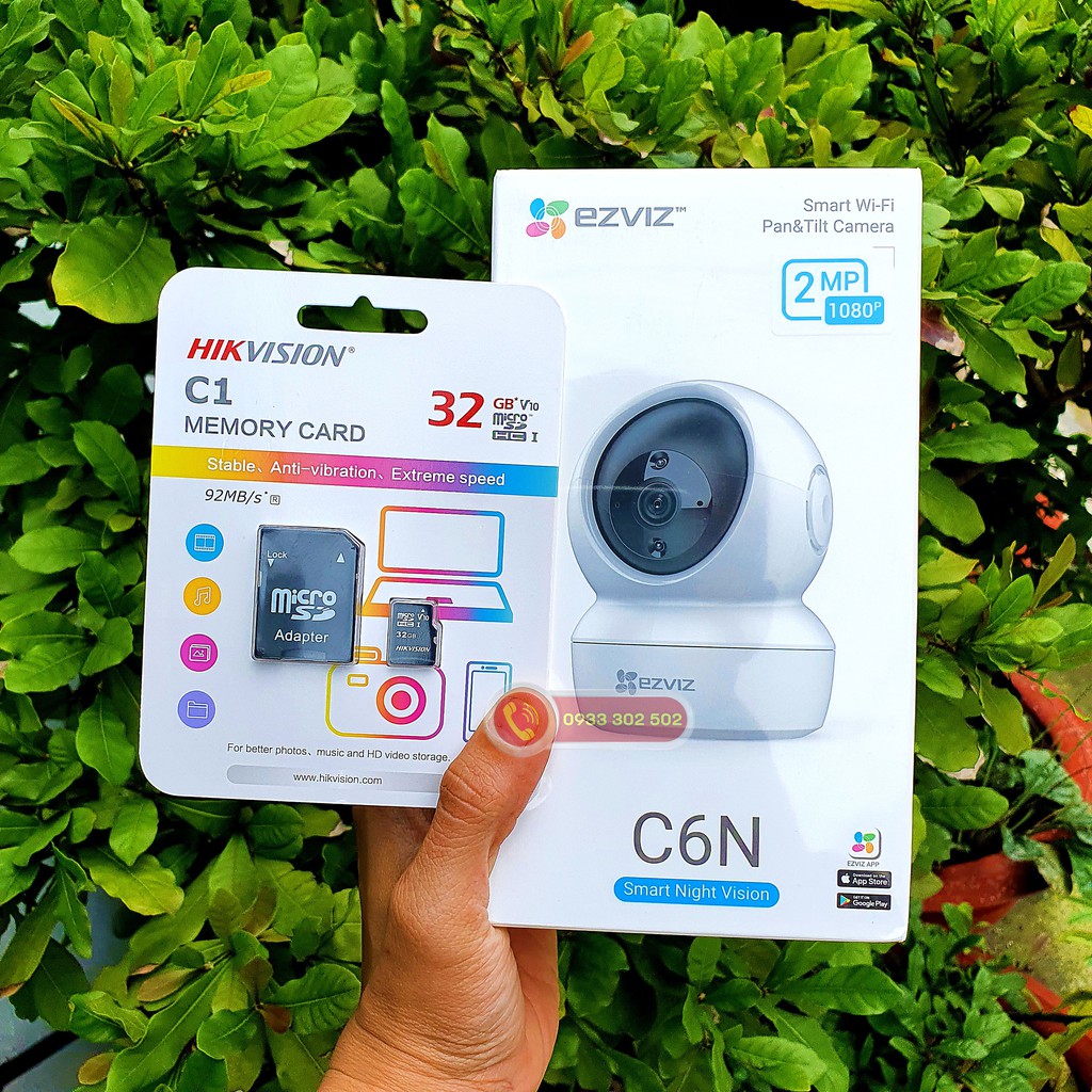 [CHÍNH HÃNG] Camera IP EZVIZ C6N 1080p 2.0 Megapixel - TẶNG THẺ NHỚ 32GB