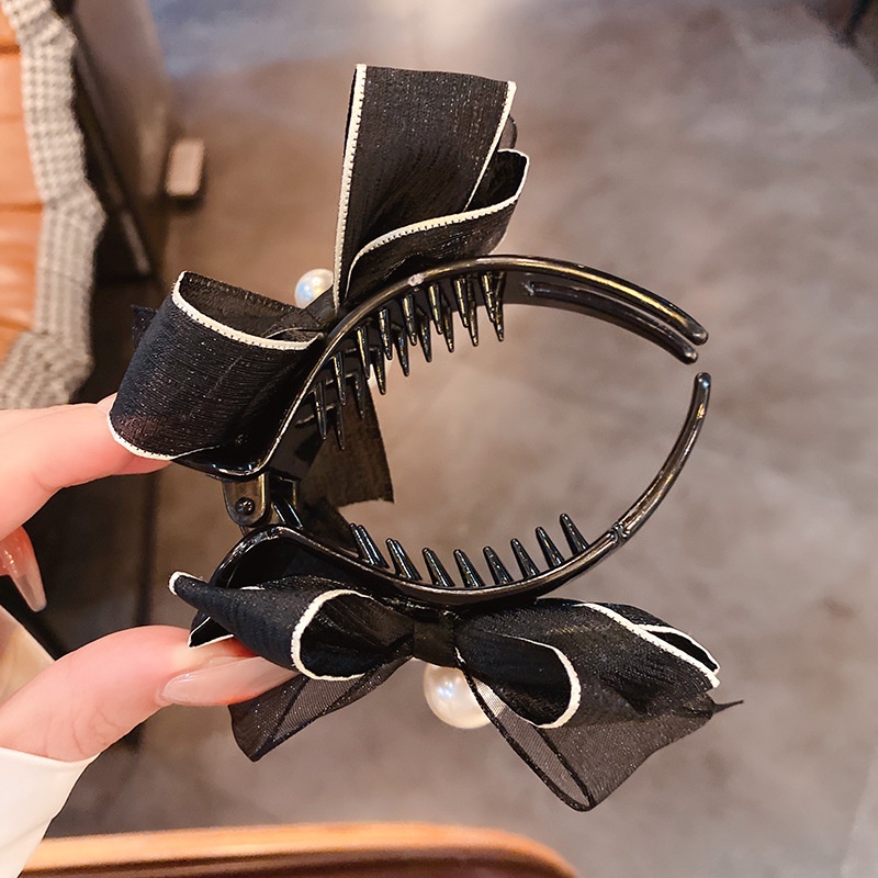 Dây Cột Tóc Đính Nơ Và Quả Bóng Cỡ Lớn Phong Cách Hàn Quốc