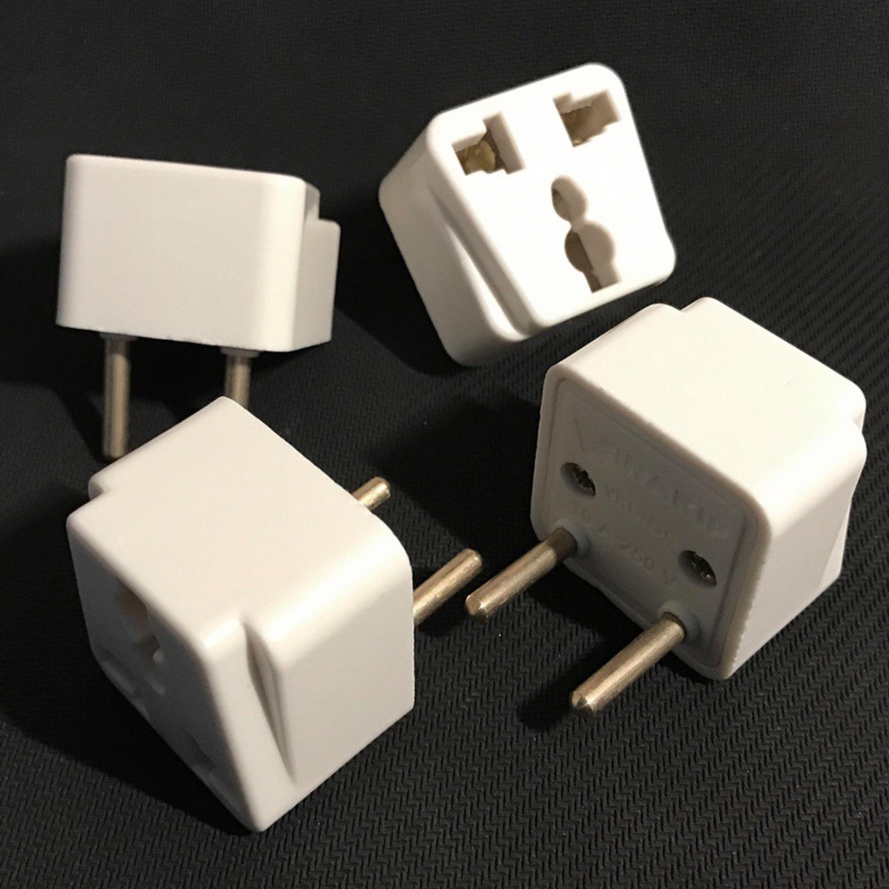 Phích Cắm Điện Chuyển Đổi Từ 3 Chân Sang 2 Chân VINAKIP 10A - 250V