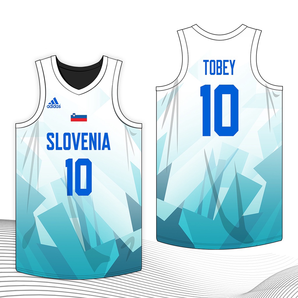 Áo Bóng Rổ NORTHZONE Slovenia Teal Thiết Kế Mới 2021 Jersey Cho Nam (Hàng Đầu)