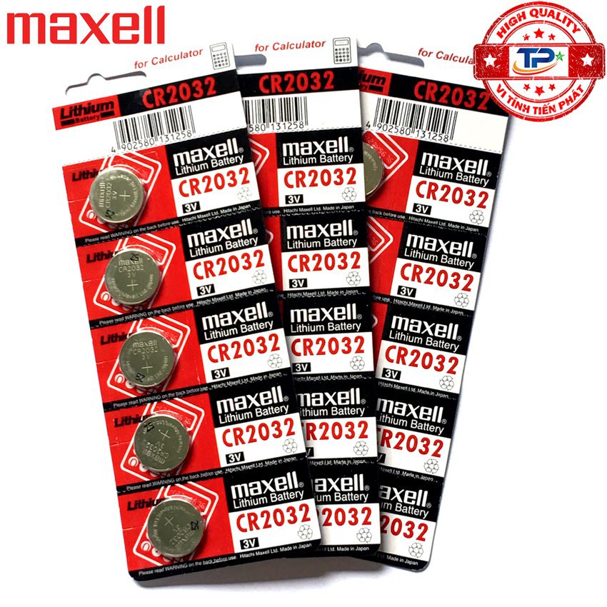 Pin Cr2032 / Cr2016 Maxell Lithium Battery 3V