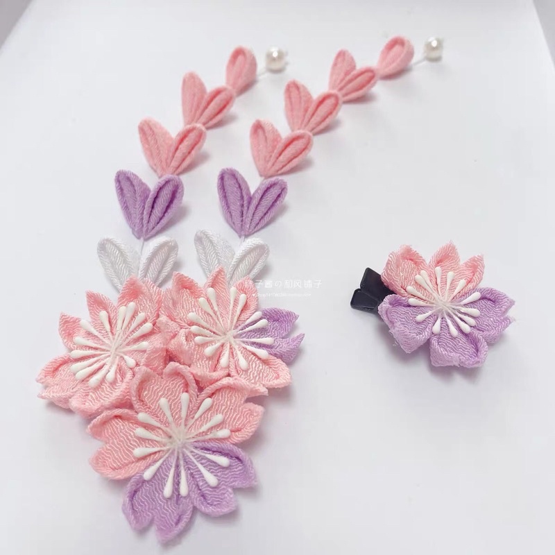 Kanzashi màu tím - cosplay geisha , Maiko .Quà tặng Nhật Bản