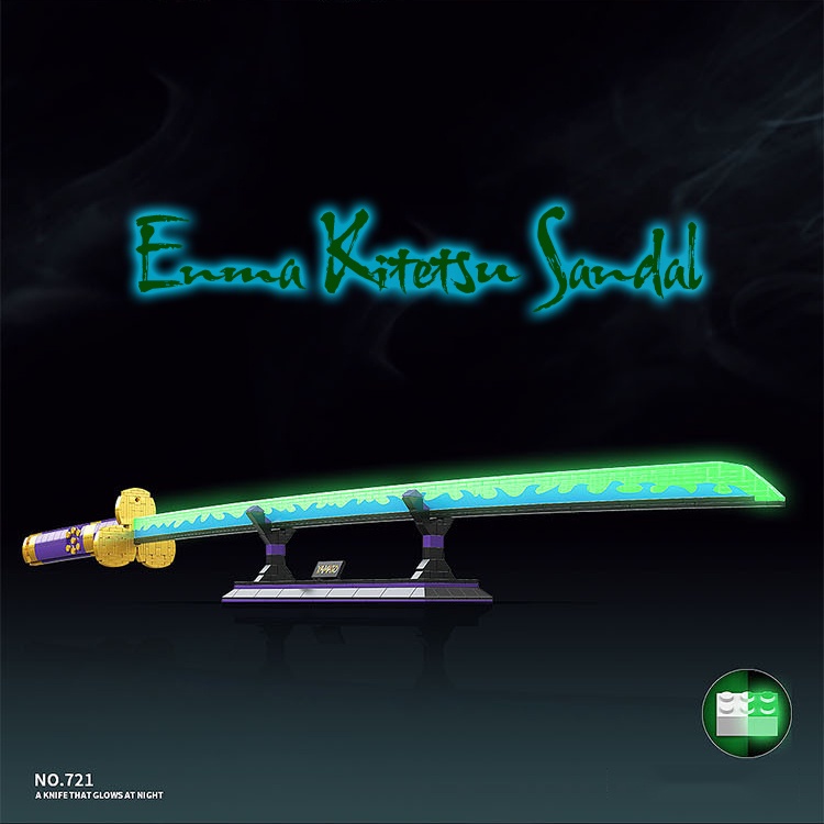 Đồ Chơi Lắp Ráp Mô Hình Thanh Kiếm Enma Kitetsu Sandal Của Zoro Trong  One Piece Model 721 Với 1016 PCS