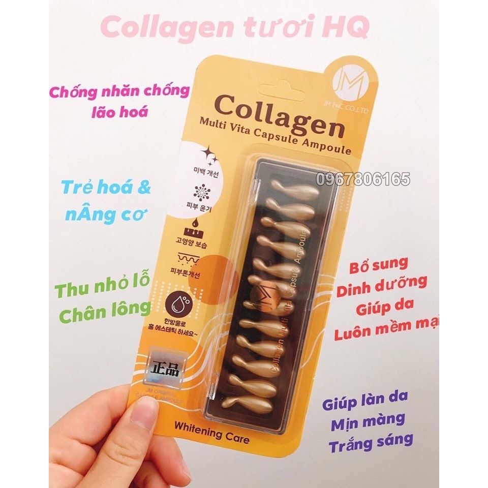 Viên Collagen tươi Ammud Multi Vita Ampoule Hàn Quốc vỉ 12 viên