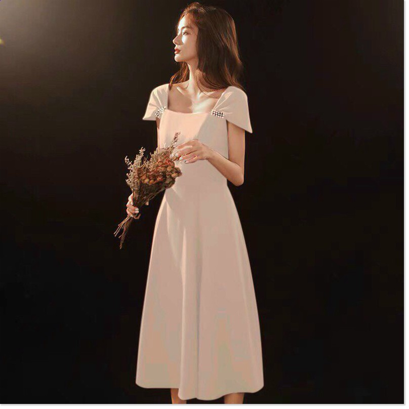 ĐẦM UMI ĐÍNH NGỌC DÁNG SUÔNG MỚI NHẤT NĂM 2021 LANA FASHION