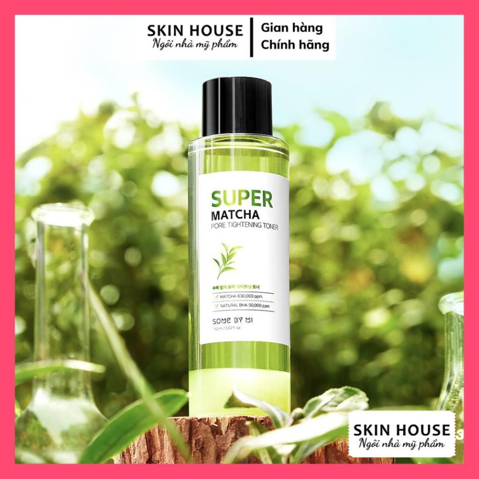 HÀNG CHÍNH HÃNG - Nước hoa hồng Some By Mi Super Matcha Pore Tightening Toner 150ml