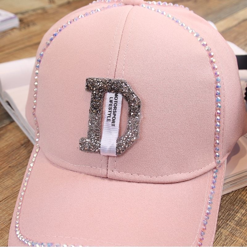 Mũ Lưỡi Trai Đính Hạt Lấp Lánh Thời Trang Cho Nữ