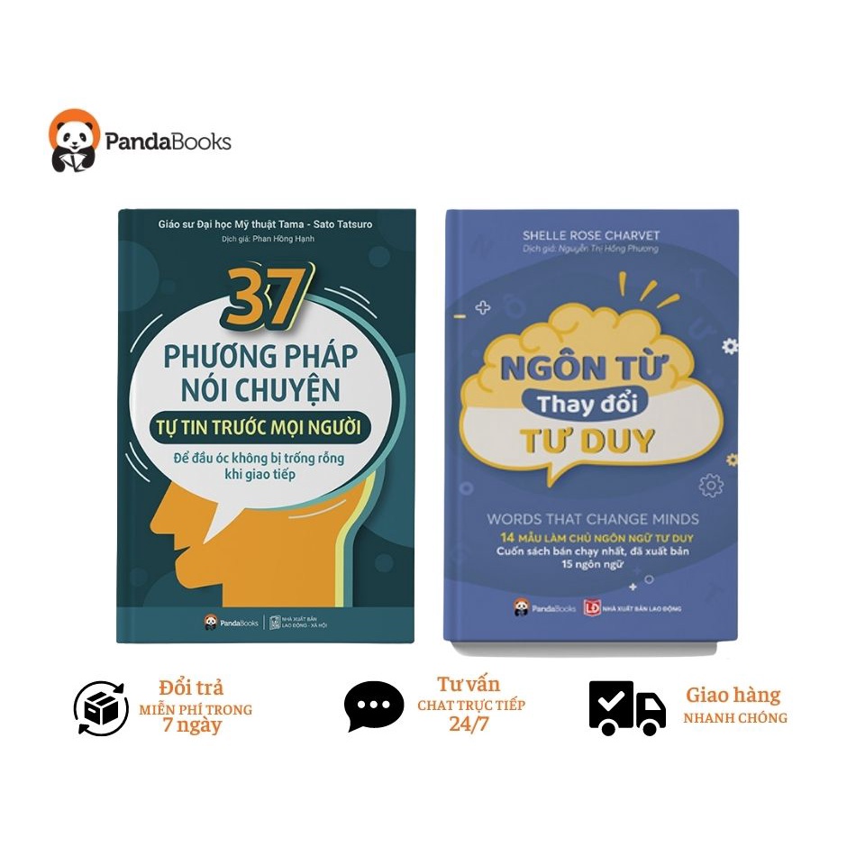 COMBO 2 sách Ngôn từ thay đổi tư duy + 37 cách trò chuyện