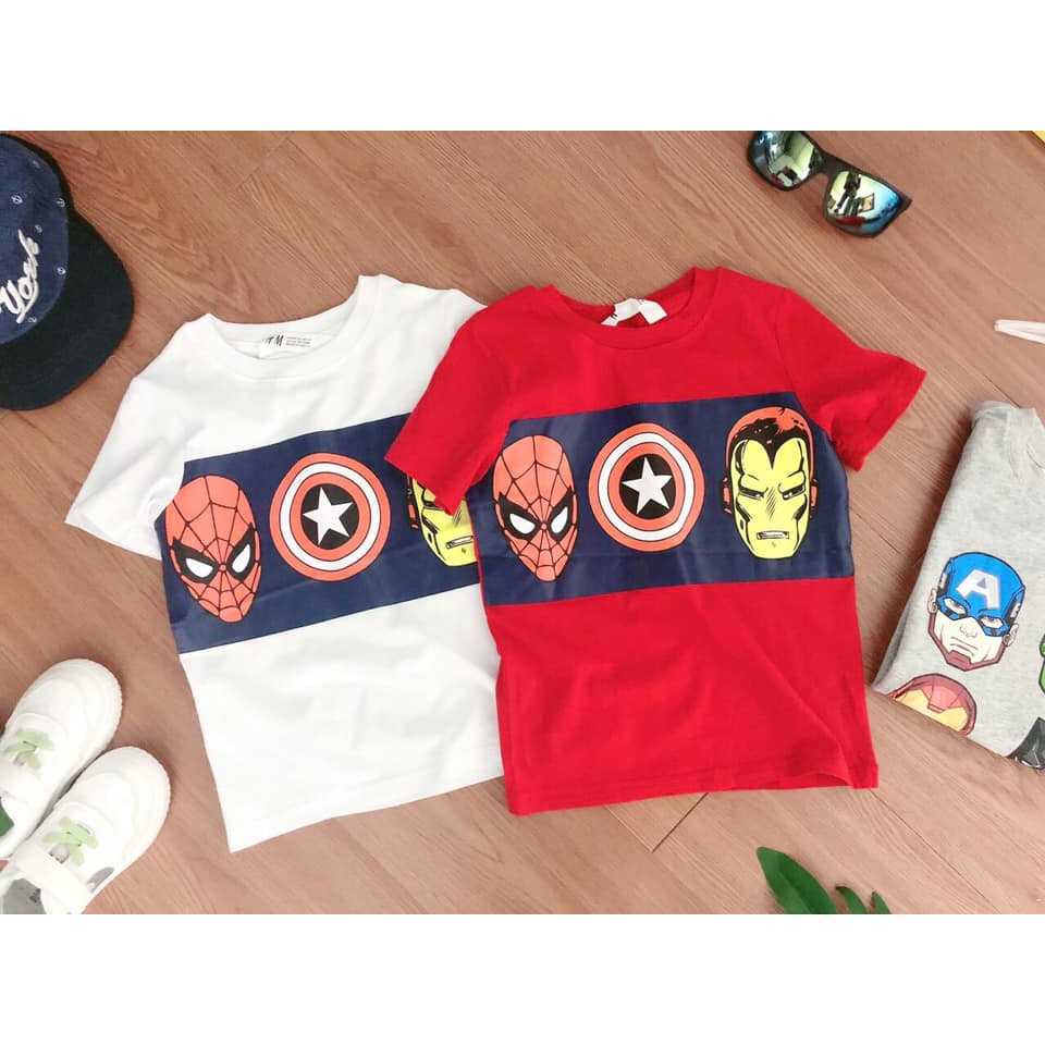 ÁO COTTON CỘC TAY HM cho bé trai