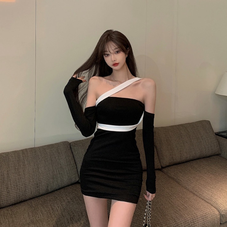 COZOK Đầm ôm dáng trễ vai gợi cảm dành cho nữ