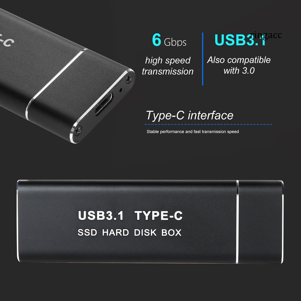 Ổ Cứng Ngoài Ssd Di Động Usb 3.1 M.2 Ngff Tốc Độ Cao | BigBuy360 - bigbuy360.vn