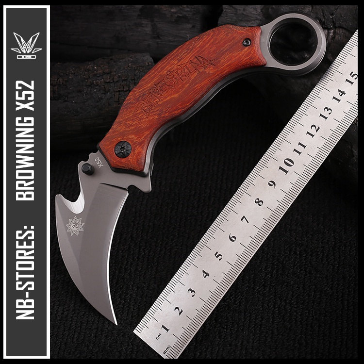 Dao phượt KARAMBIT gấp x52 bỏ túi tiện lợi cao cấp - NBSTORES