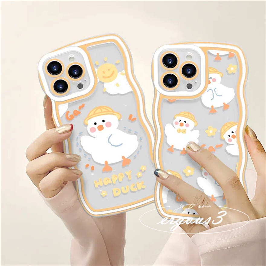 Ốp Điện Thoại Mềm Họa Tiết Chú Vịt Nhỏ Dễ Thương Cho iPhone 14 13 12 11 Pro Max SE2020 X XR Xs Max 7 8 Plus