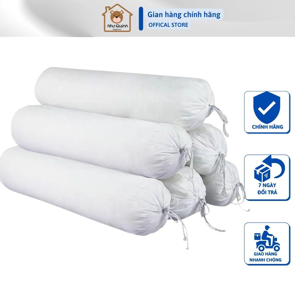 Ruột gối ôm bông gòn tinh khiết kích thước 35cmx110cm