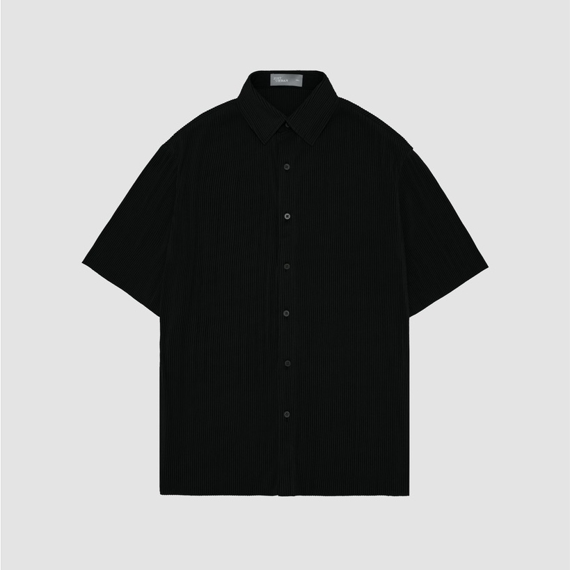 Áo sơmi xếp ly 21ST URBAN Black Comfy Pleated Shirt
