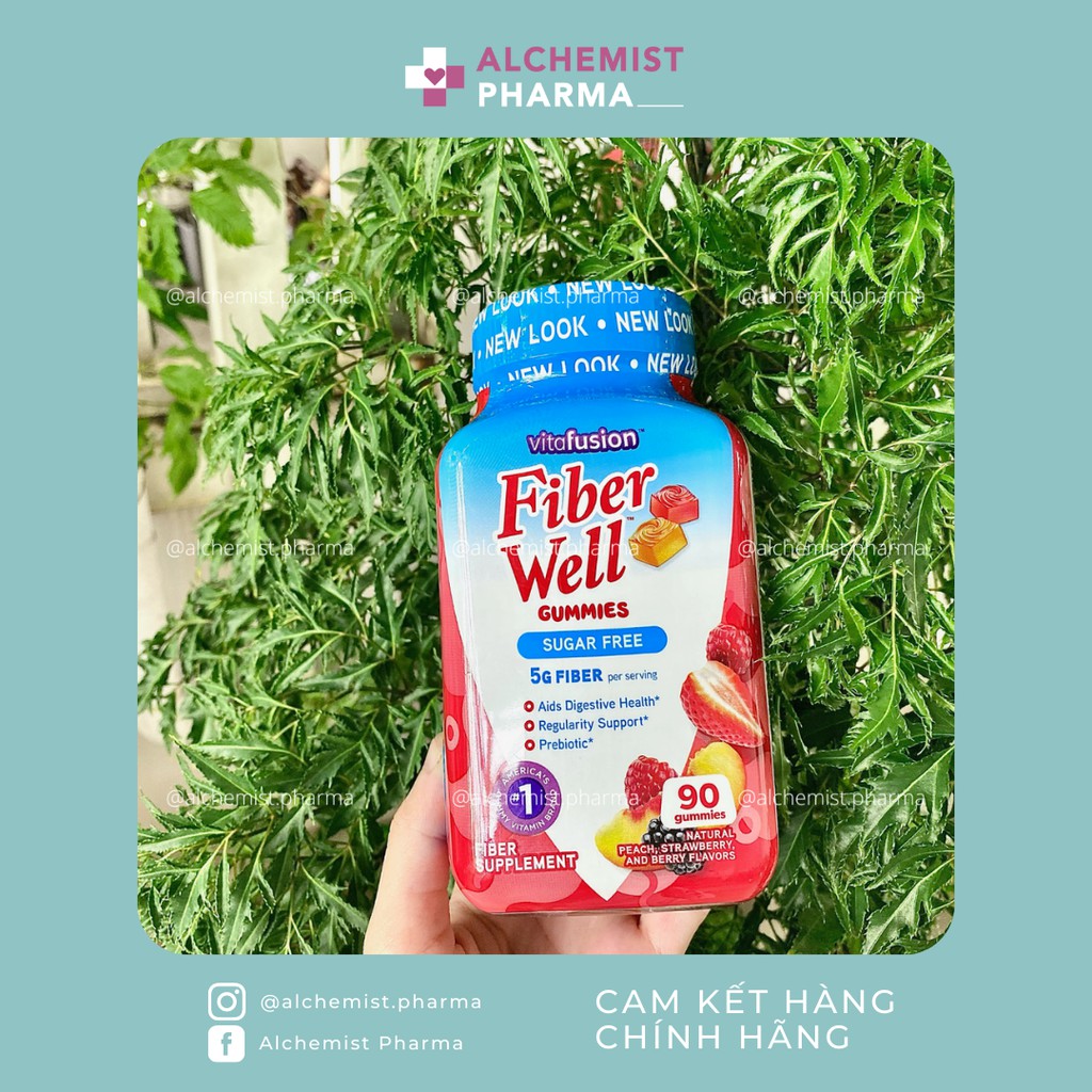 KẸO DẺO BỔ SUNG CHẤT XƠ VITAFUSION FIBER WELL GUMMIES 90 VIÊN NHẬP KHẨU MỸ