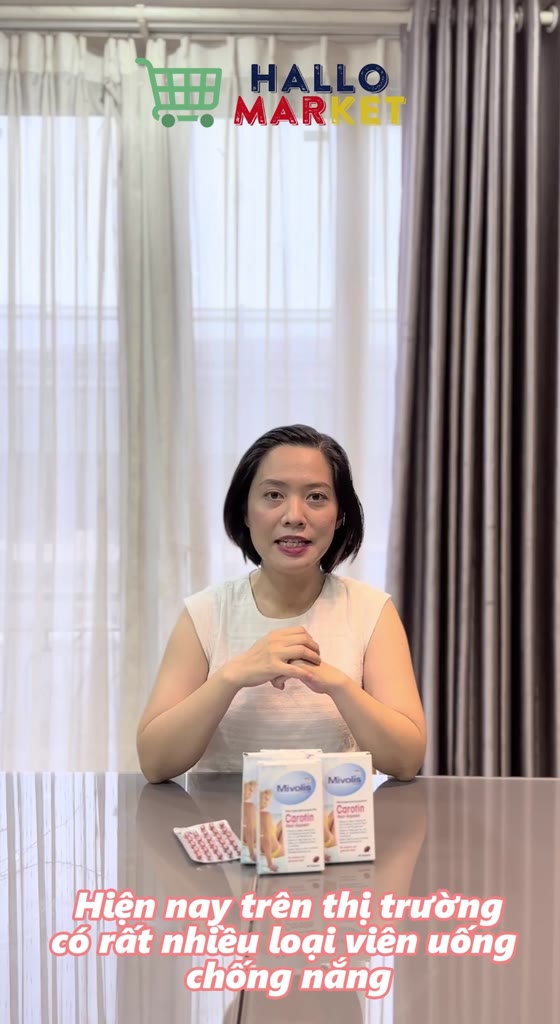 [HÀNG NỘI ĐỊA ĐỨC] VIÊN CHỐNG NẮNG CAROTIN MIVOLIS, BẢO VỆ DA TOÀN CƠ THỂ, CHỐNG LÃO HOÁ, NÁM, SẠM, HỘP 60 VIÊN, AN TOÀN | BigBuy360 - bigbuy360.vn