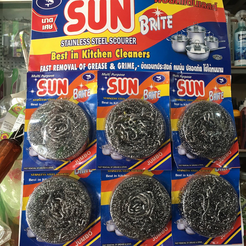 1 miếng cước cọ rửa Inox siêu sạch hiệu Sun