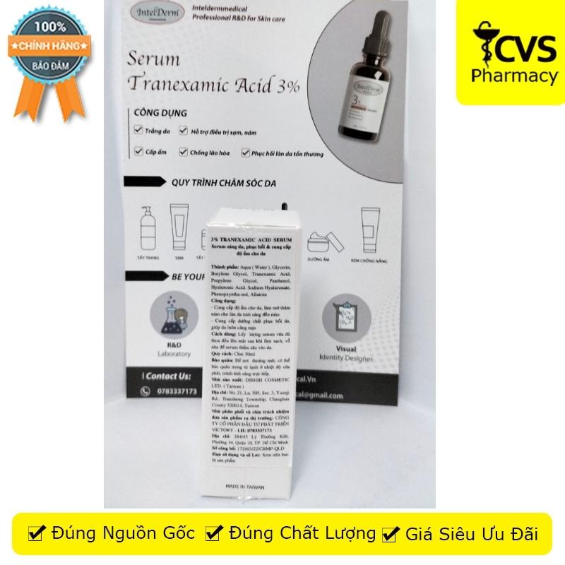 IntelDerm Cosmeceuticals Tranexamic Acid Serum - 30ML - giúp da đều màu, tươi sáng, cân bằng ẩm - CVS Pharmacy