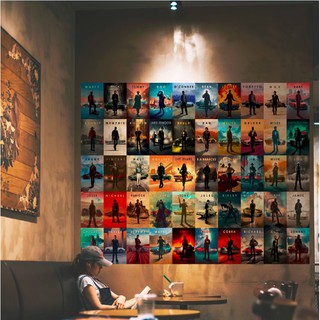 Set 50 decal dán tường - car