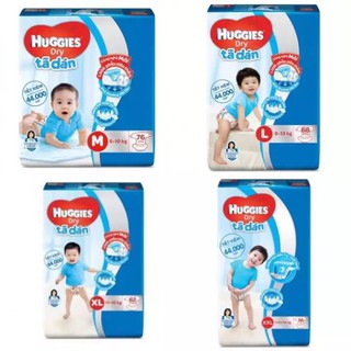 Tã dán huggies siêu đại m76/l68/xl62/xxl56