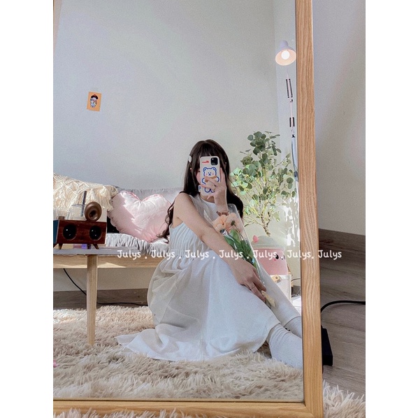 Váy sát nách chun eo 3 màu (ảnh thật shop chụp kèm video)