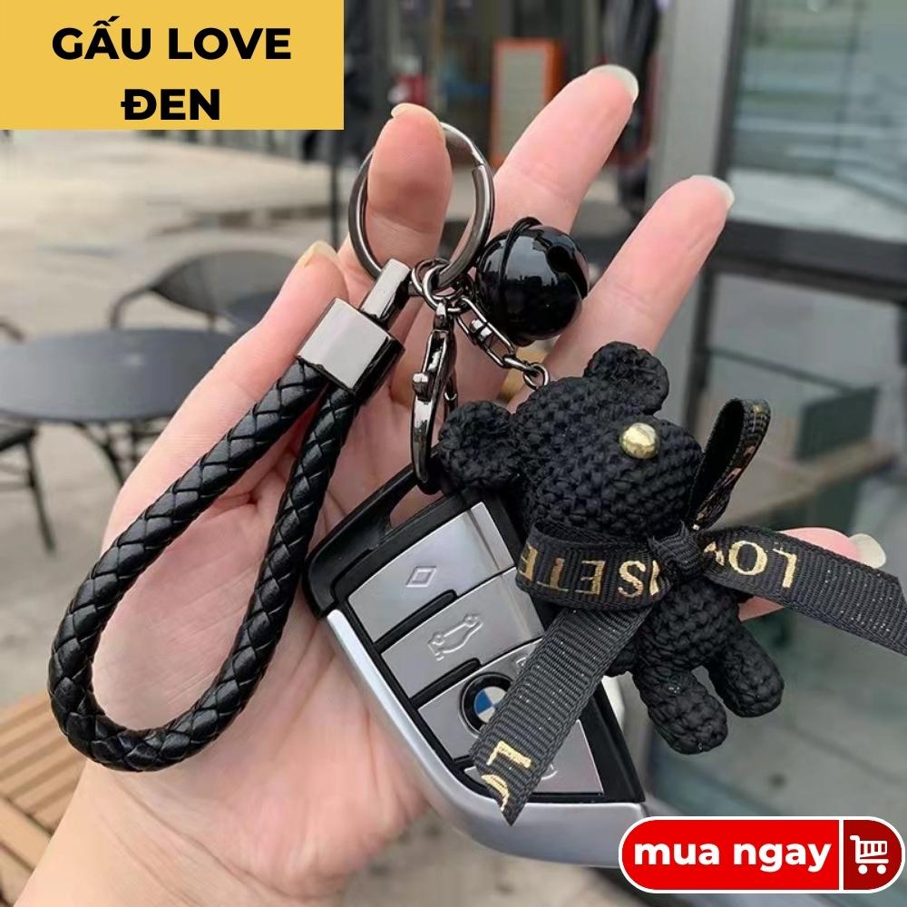 Móc khoá xe máy gấu love dễ thương Hàn Quốc hot trend,Móc khoá treo balo phụ kiện túi xách cute Bolita