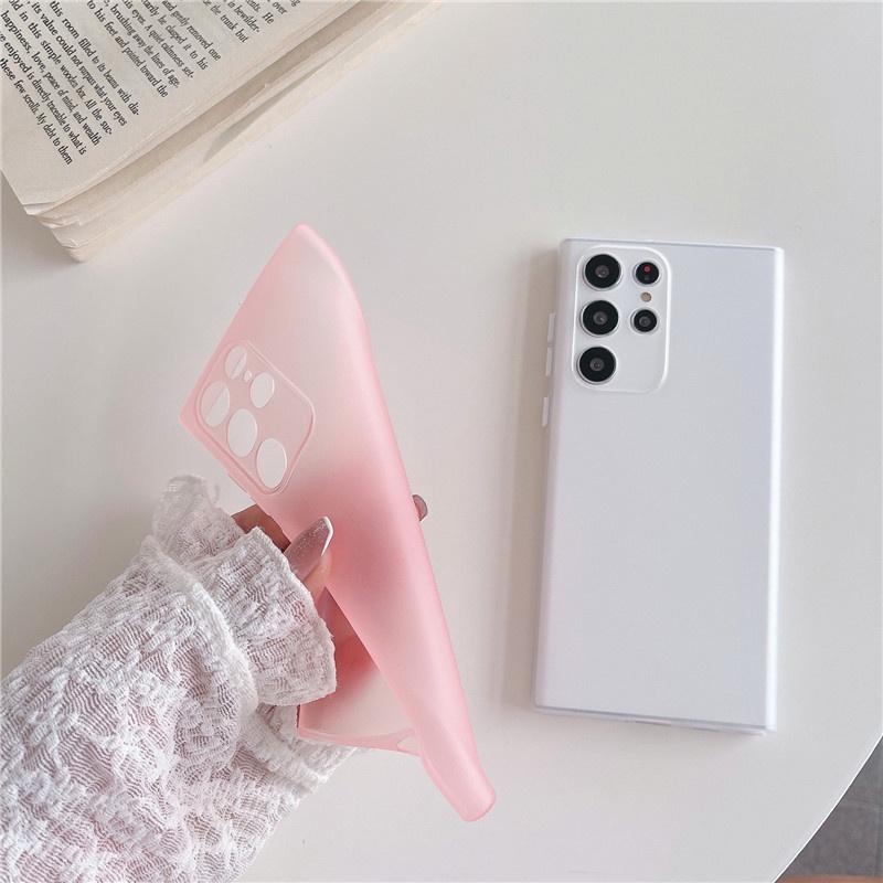 Ốp Điện Thoại TPU Siêu Mỏng Mặt Nhám Chống Dấu Vân Tay Cho Samsung Galaxy A02 M02 A32 A52 A52s A72 A53 A73 5G
