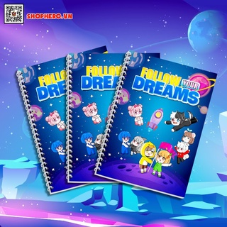 Sổ tay Hero Team follow dream bìa xanh