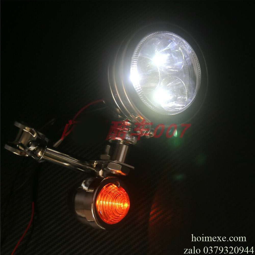 Đèn trợ sáng suzuki gz 150a 3 led, tặng kèm pass ốc vít