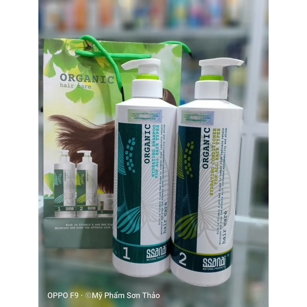 CẶP GỘI  XẢ SSANAI ORGANIC 800ml x2 - SỈLẺLONGBIÊN