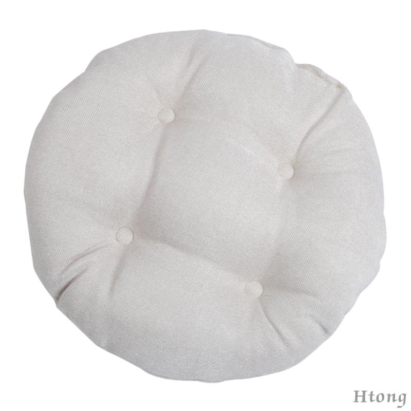  Small Round Floor Pillow Cushion Polyester Pouf Seat Cushion Pad for Window Tatami 30x30cm