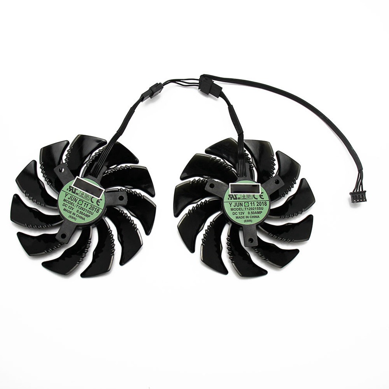 Bộ 2 Quạt Tản Nhiệt GPU 88mm Dành Cho REDEON AORUS RX580 / 570 GIGABYTE GV-RX570 Arus GV-RX580AORUS