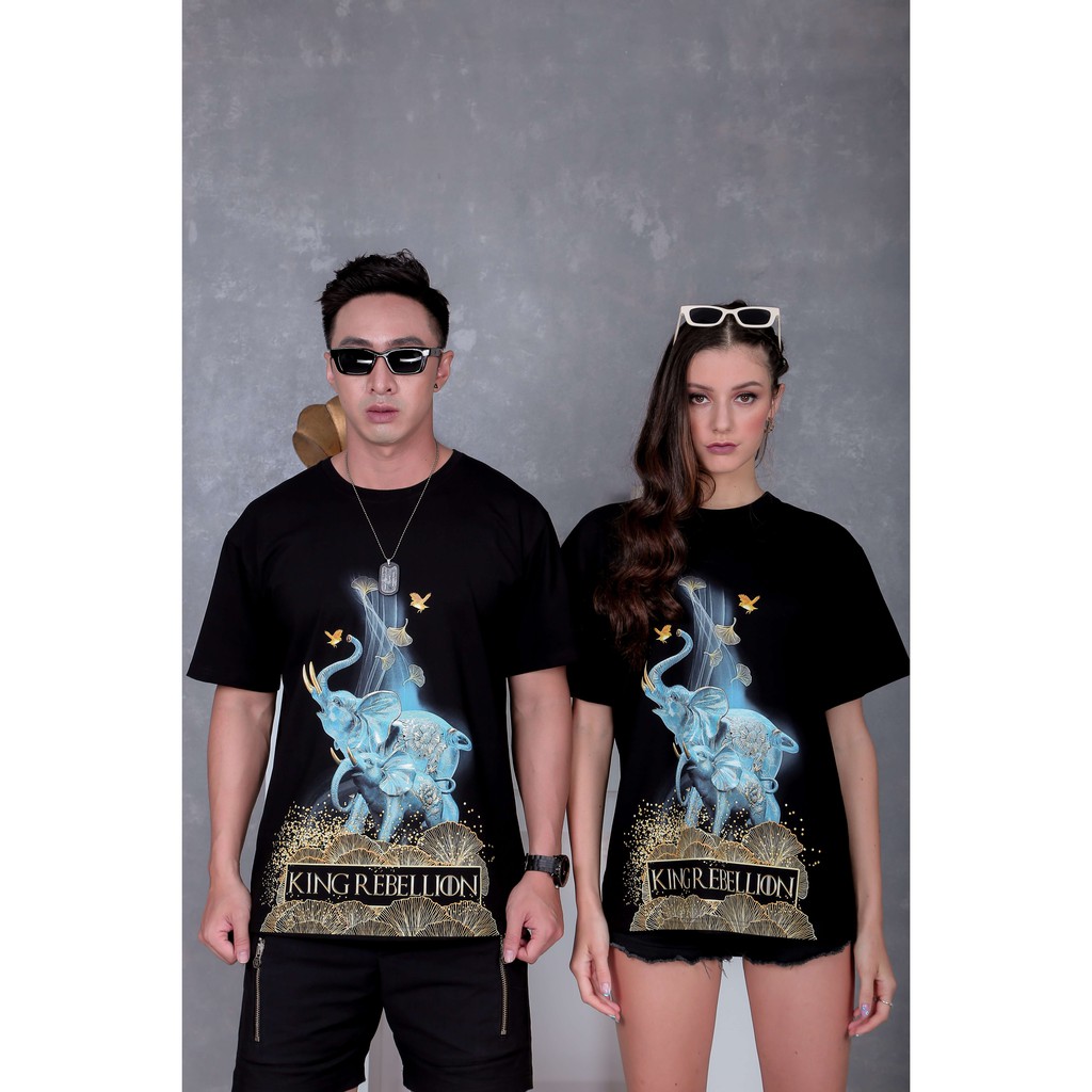 Áo thun thiết kế Unisex - Blue Elephant