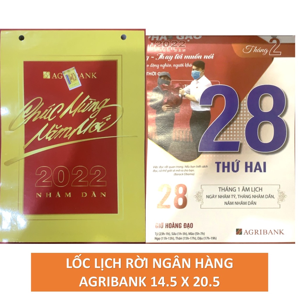 LỊCH BLOC ĐẠI 14.5x20.5 NĂM 2022