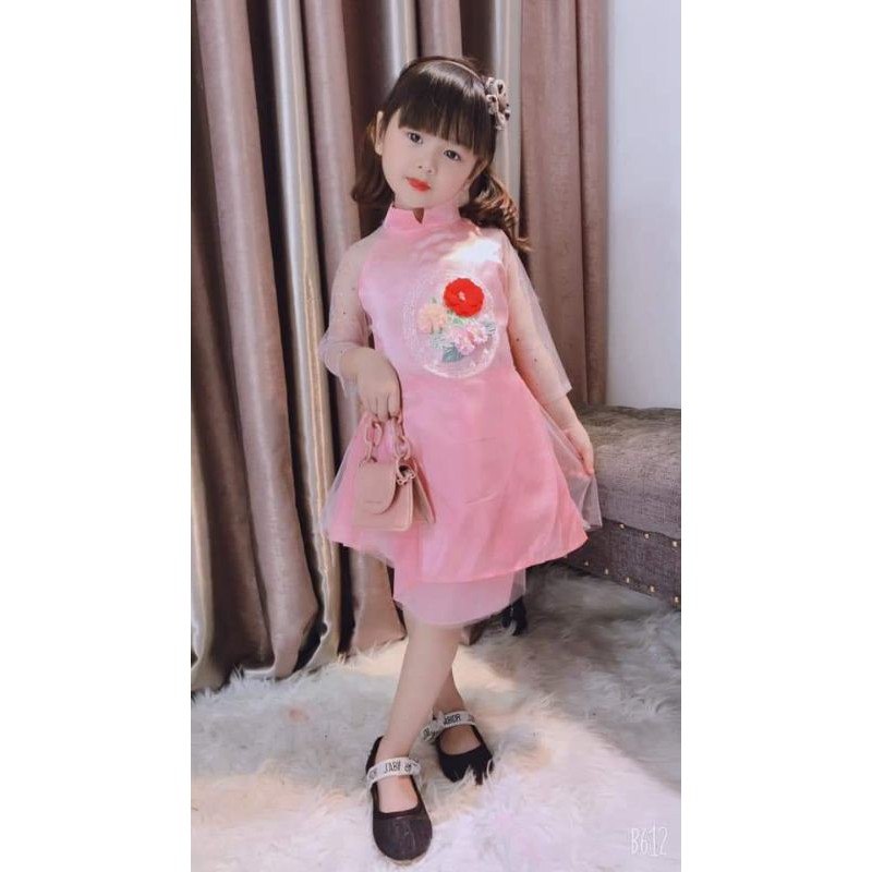 Váy Lụa Cách Tân Siêu Xinh Cho Bé