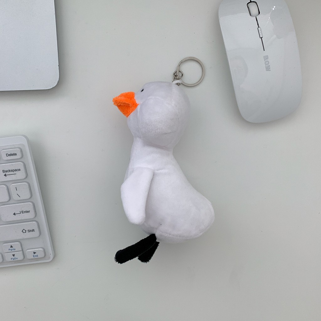 Móc bông treo balo, treo khoá vịt Ducky