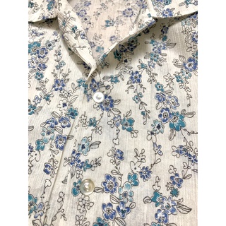 Áo sơ mi vải lụa xô vintage