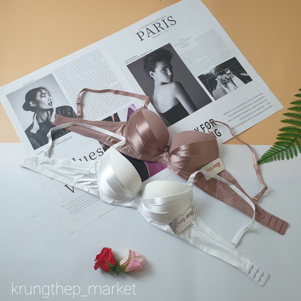 ÁO LÓT SISTERHOOD 689 , ĐỆM NHẸ , CÓ VIỀN VẢI BÓNG , CÓ GỌNG HÀNG THÁI LAN