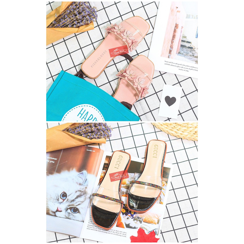 Dép Kiểu Nữ Quai Trong Xinh Xắn [35 - 39]