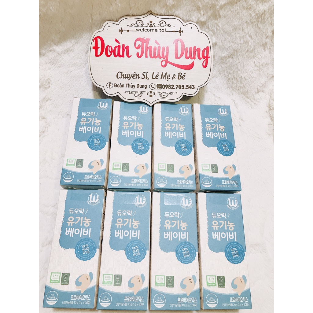 Men vi sinh DOULAC ORGANIC cho bé hộp 30 gói (Hàn Quốc)